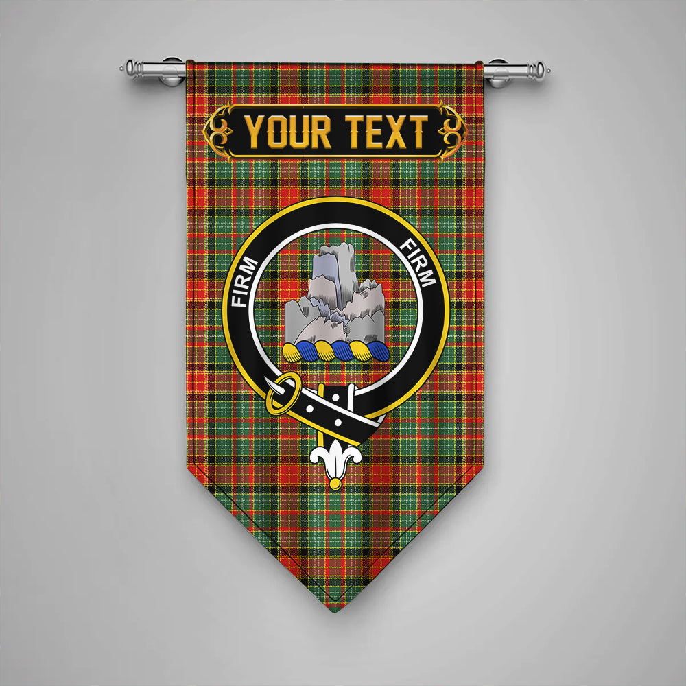 Dalrymple of Castleton #2 Modern Clan Badge Tartan Gonfalon Personalize