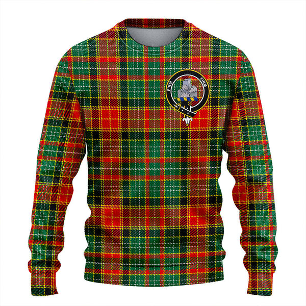 Dalrymple of Castleton #2 Modern Clan Badge Tartan Knitted Sweater