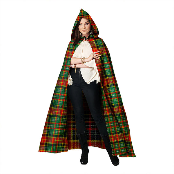 Dalrymple of Castleton #2 Modern Clan Badge Tartan Hooded Cloak