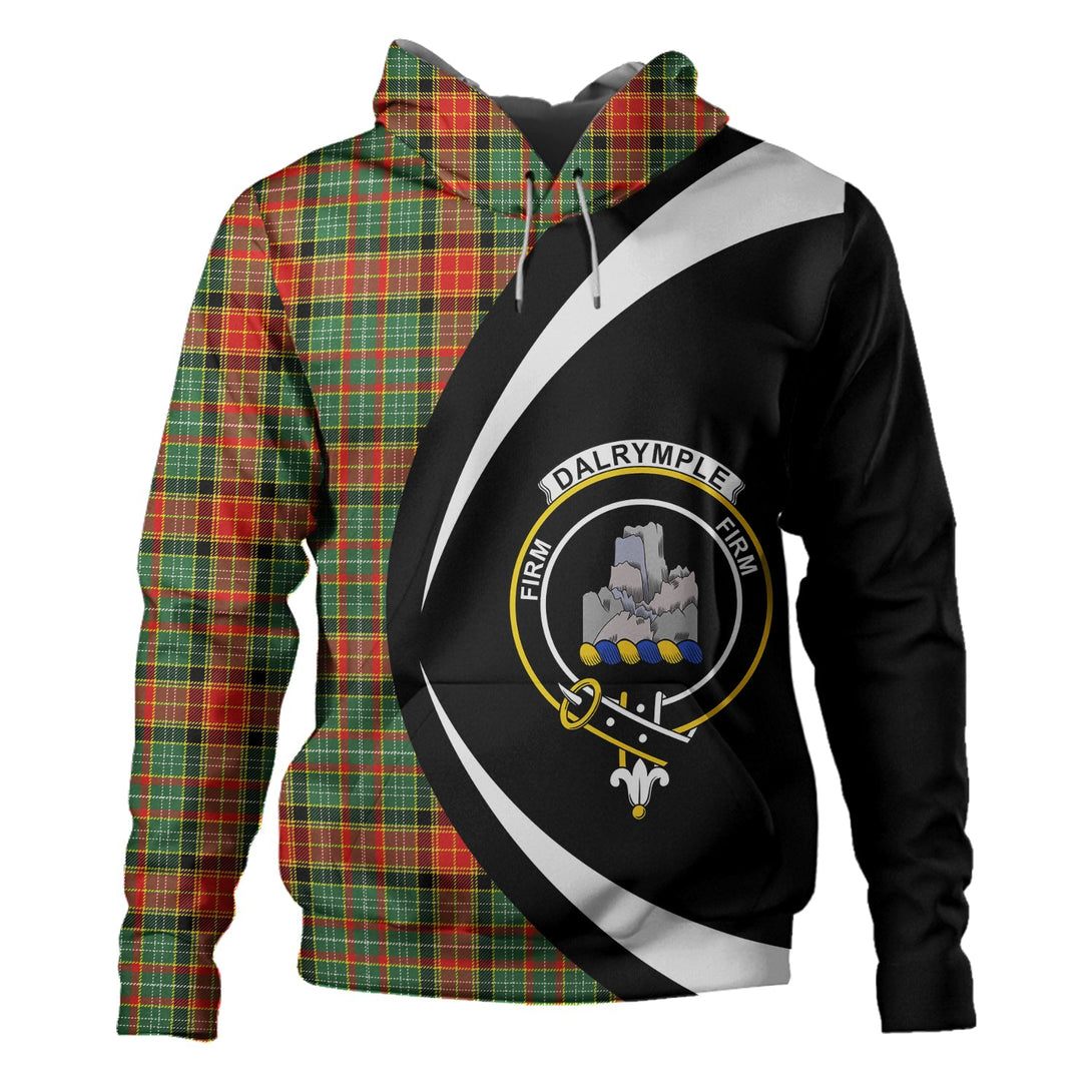 Dalrymple of Castleton #2 Modern Clan Badge Tartan Hoodie Circle Style