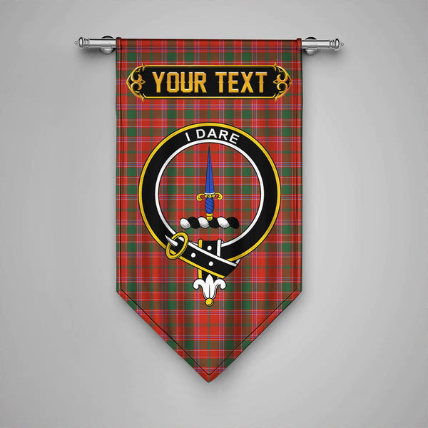 Dalziel Ancient Clan Badge Tartan Gonfalon Personalize