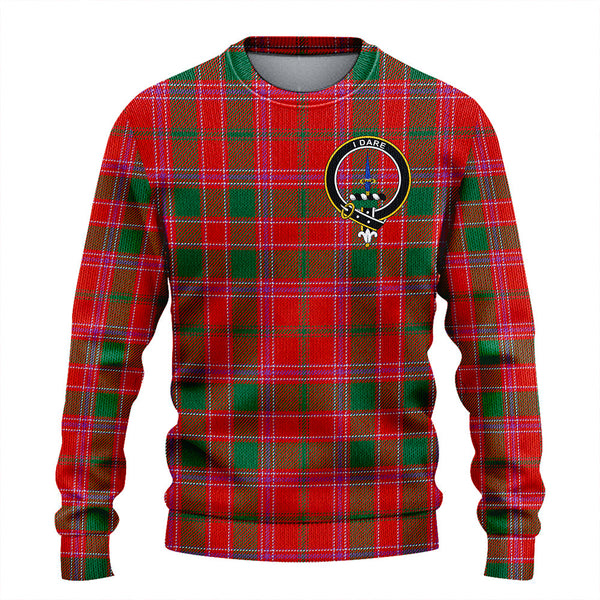 Dalziel Ancient Clan Badge Tartan Knitted Sweater