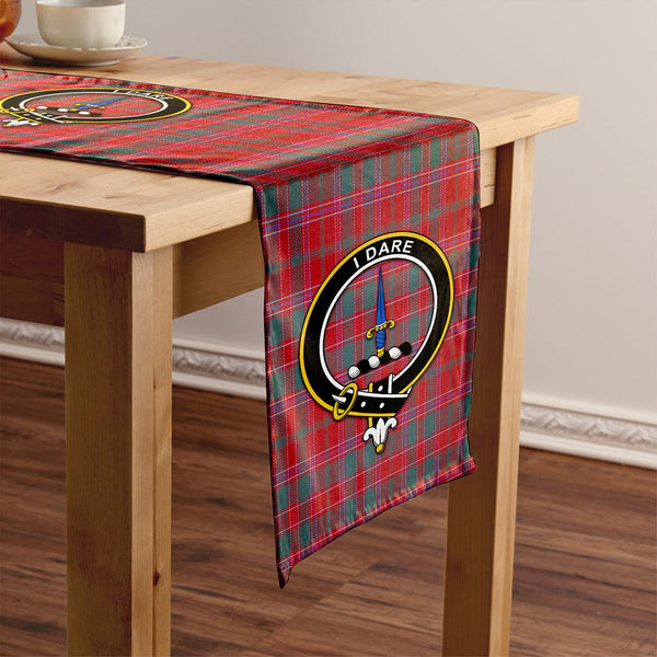 Dalziel Weathered Clan Badge Tartan Table Runner