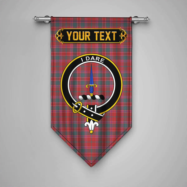 Dalziel Weathered Clan Badge Tartan Gonfalon Personalize