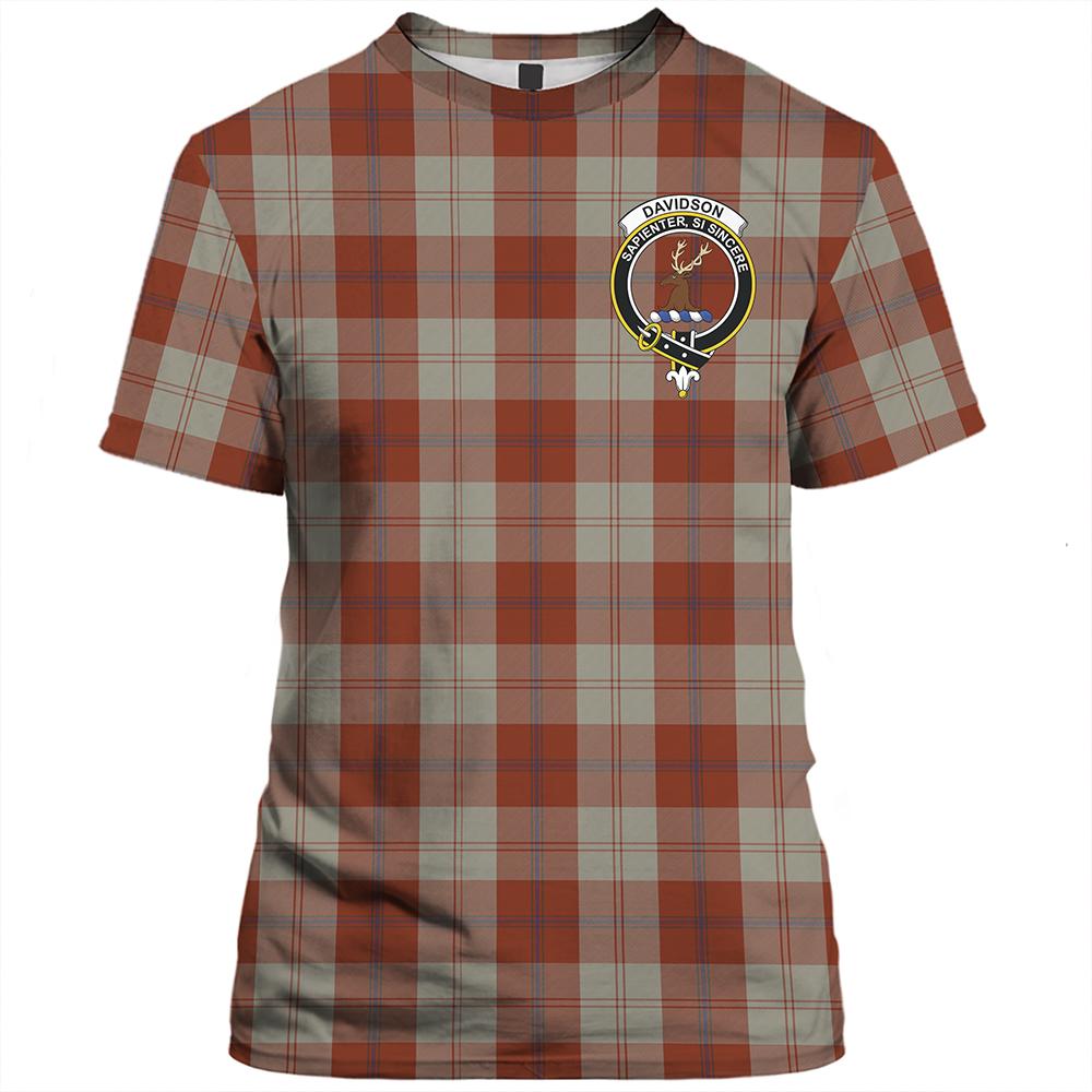 Davidson Ancient Tartan Classic Crest T-Shirt