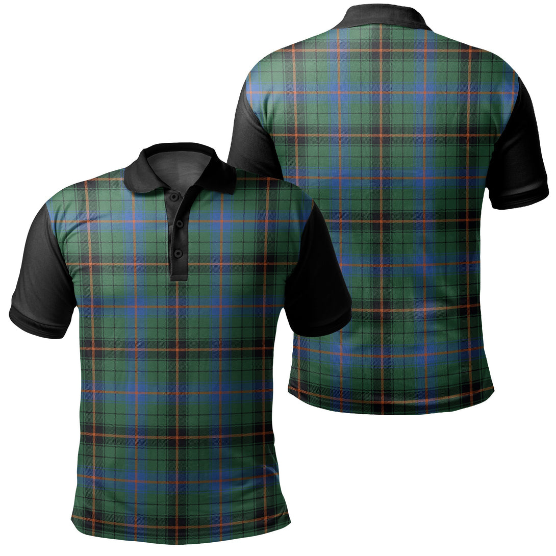 Davidson Ancient Tartan Classic Polo Shirt Black Neck 1 Style