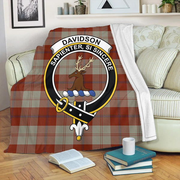 Davidson Dress Dancers Tartan Crest Premium Blanket