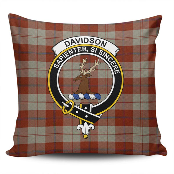 Davidson Dress Dancers Tartan Classic Crest Pillow Cover