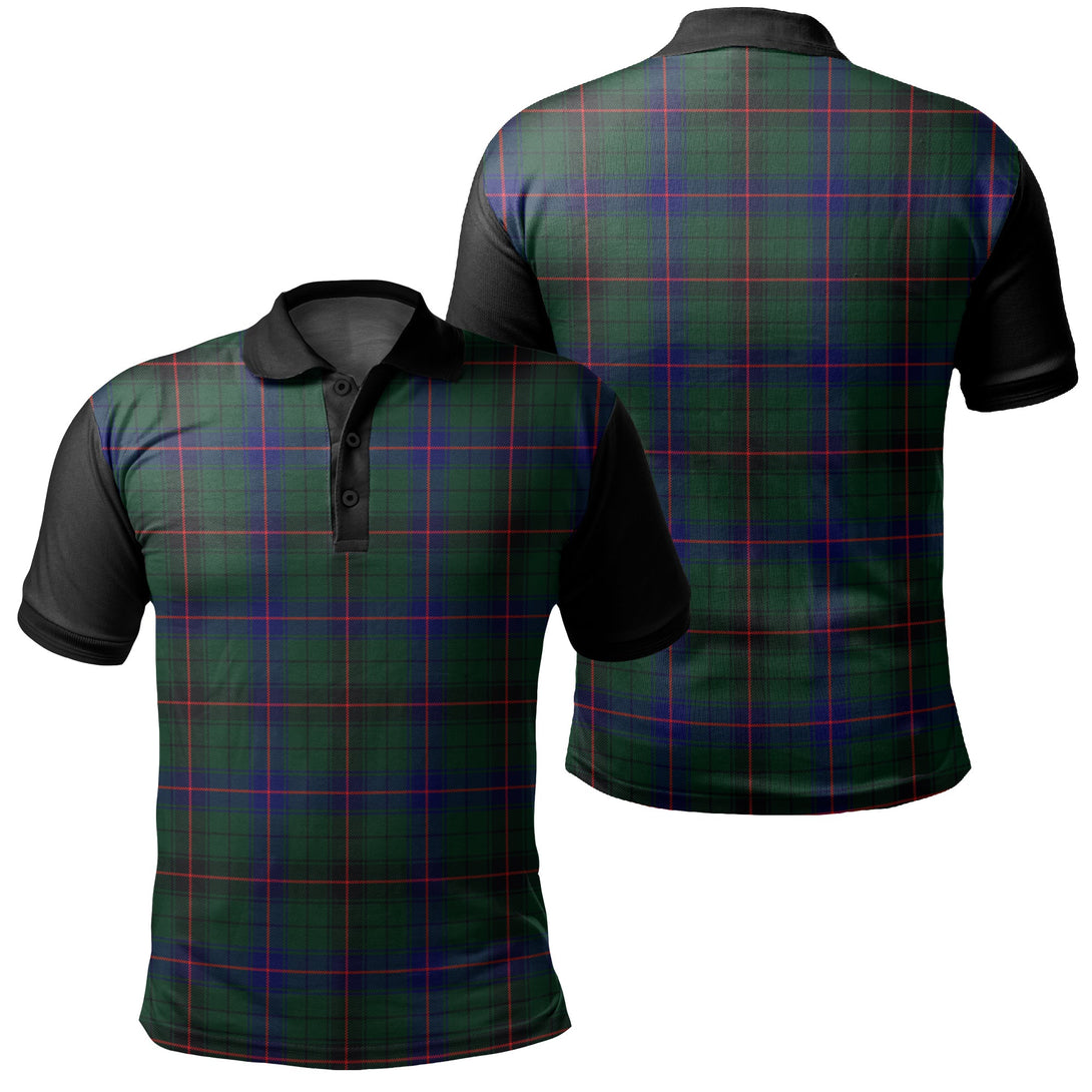 Davidson Modern Tartan Classic Polo Shirt Black Neck 1 Style