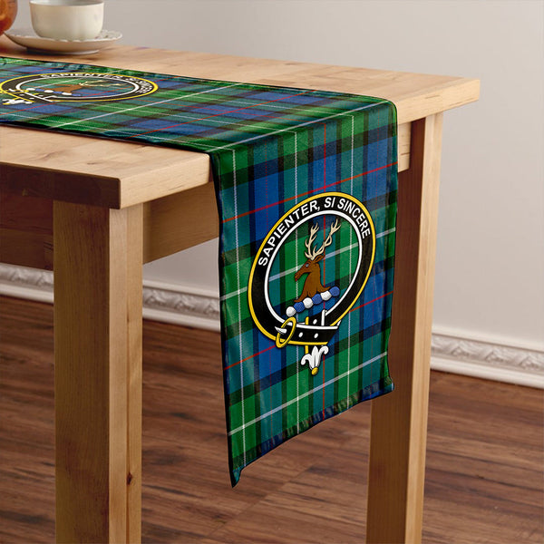 Davidson Modern Clan Badge Tartan Table Runner