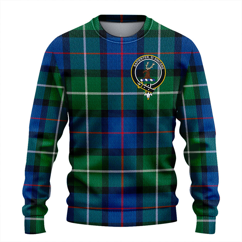 Davidson Modern Clan Badge Tartan Knitted Sweater