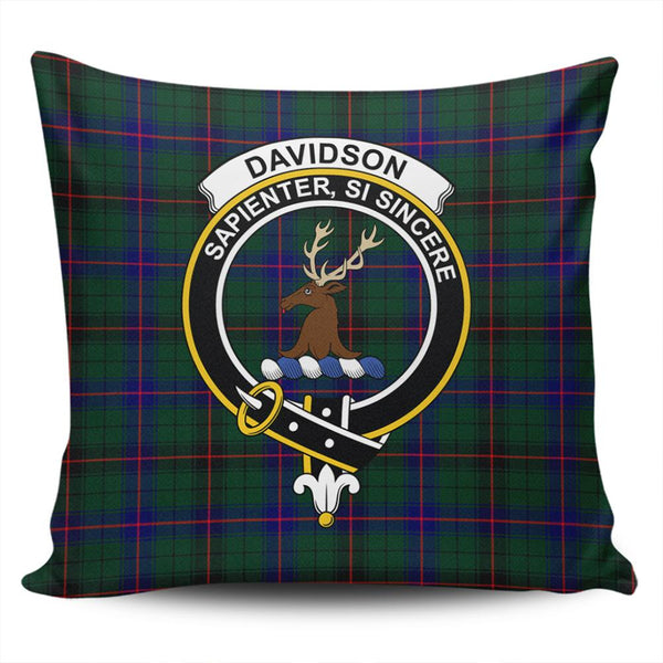 Davidson Modern Tartan Classic Crest Pillow Cover