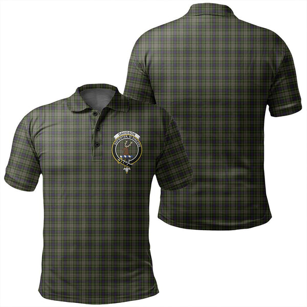 Davidson Tulloch Dress Tartan Classic Crest Polo Shirt