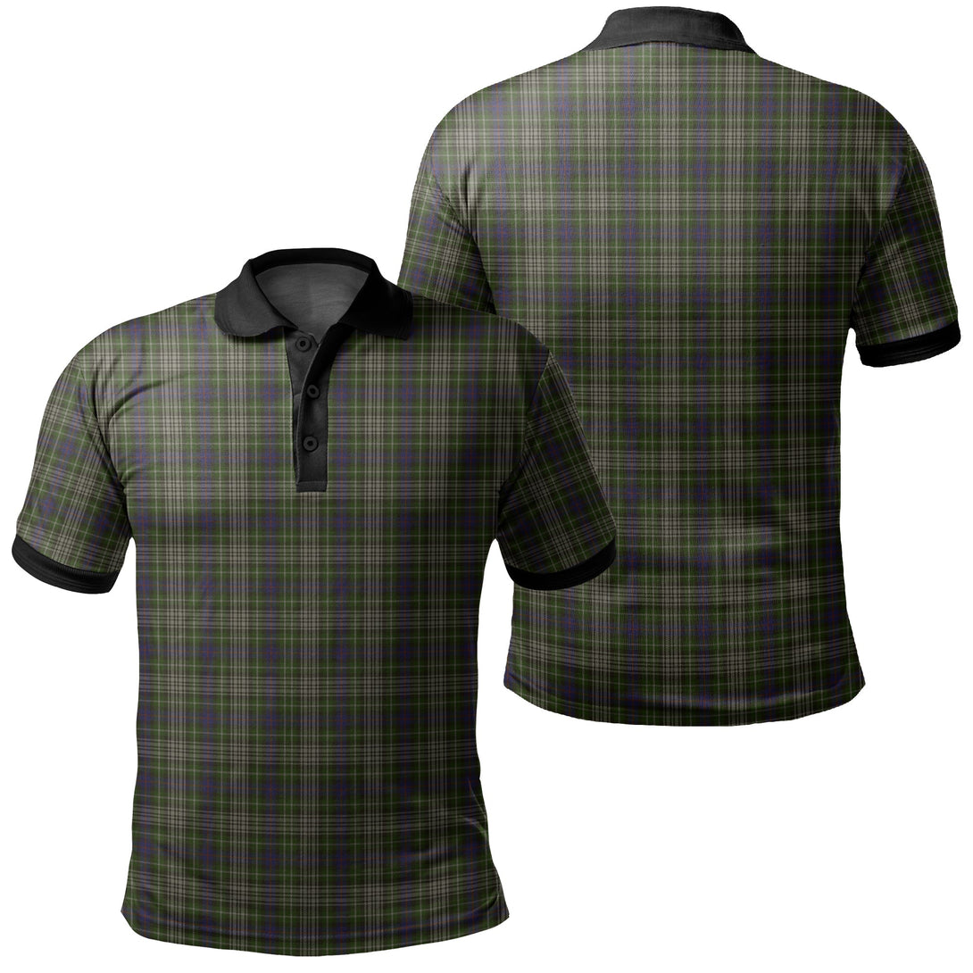 Davidson Tulloch Dress Tartan Classic Polo Shirt Black Neck 2 Style