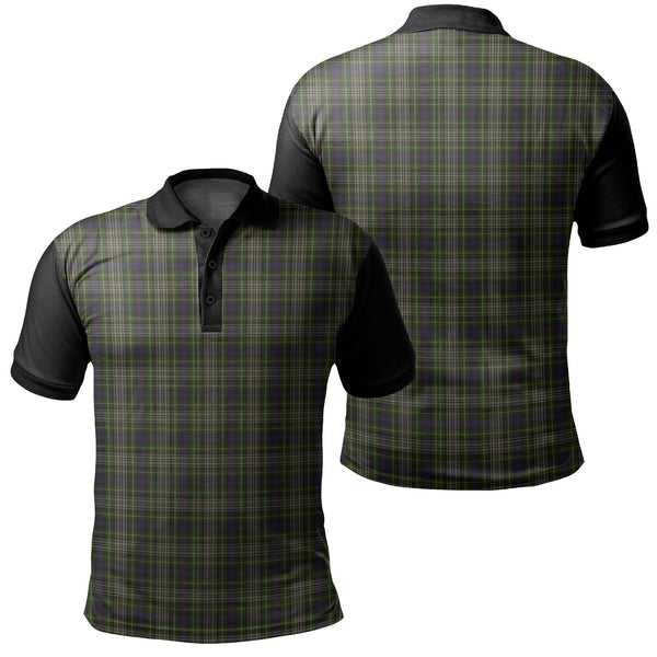 Davidson Tulloch Dress Tartan Classic Polo Shirt Black Neck 1 Style