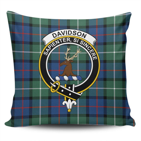 Davidson of Tulloch Tartan Classic Crest Pillow Cover