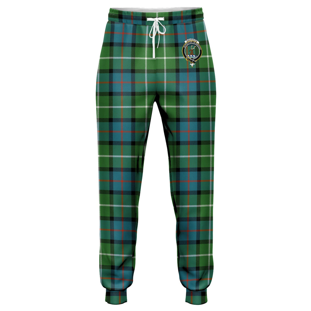 Davidson of Tulloch Ancient Clan Badge Tartan Jogger Pants