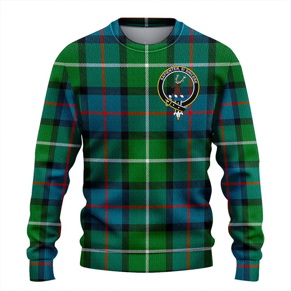 Davidson of Tulloch Ancient Clan Badge Tartan Knitted Sweater