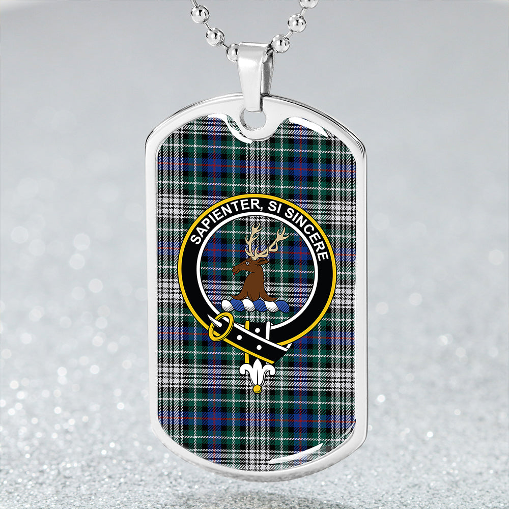 Davidson of Tulloch Dress Modern Clan Badge Classic Tartan Dog Tag Necklace