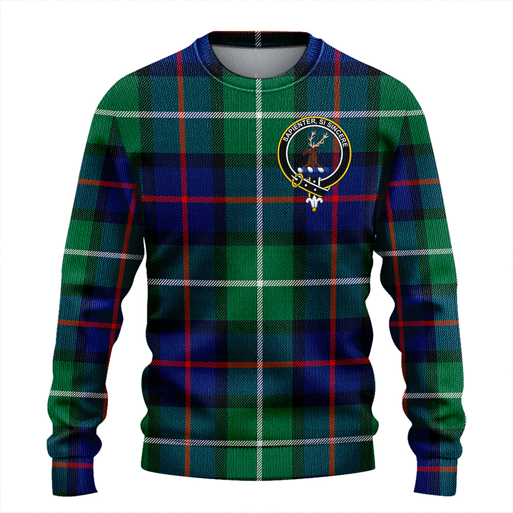 Davidson of Tulloch Modern Clan Badge Tartan Knitted Sweater