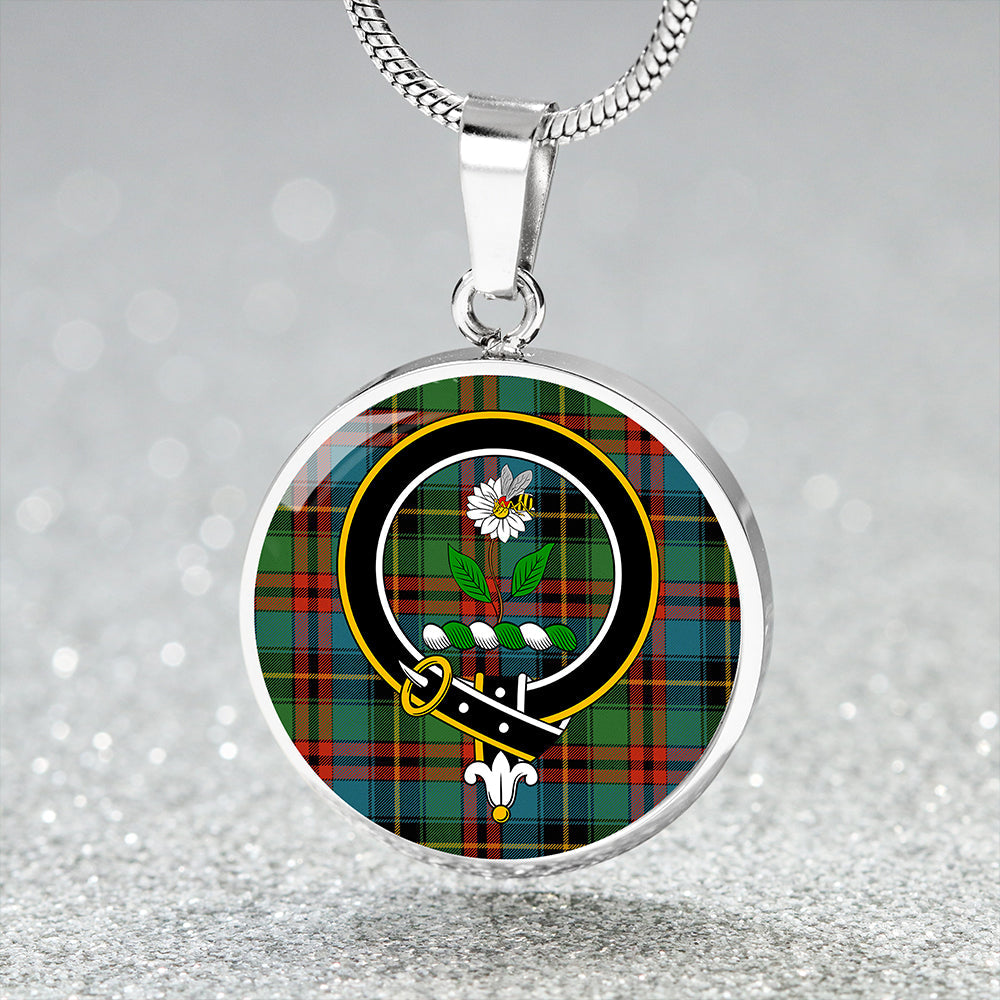 Deas Ancient Clan Badge Tartan Classic Circle Necklace