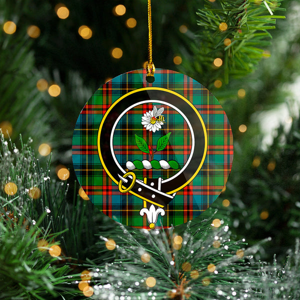 Deas Ancient Clan Badge Tartan Plastic Christmas Ornaments