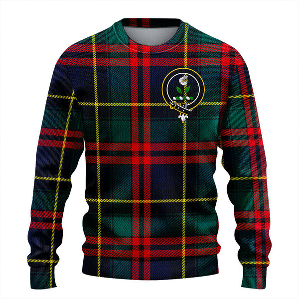 Deas Modern Clan Badge Tartan Knitted Sweater