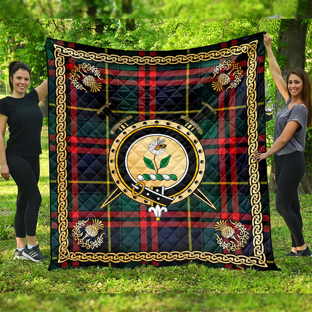 Deas Modern Clan Badge Tartan Premium Quilt Celtic Shield