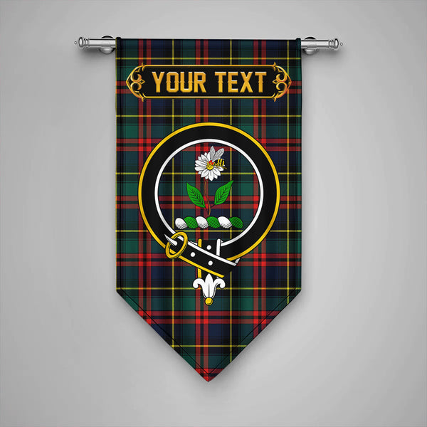 Deas Modern Clan Badge Tartan Gonfalon Personalize