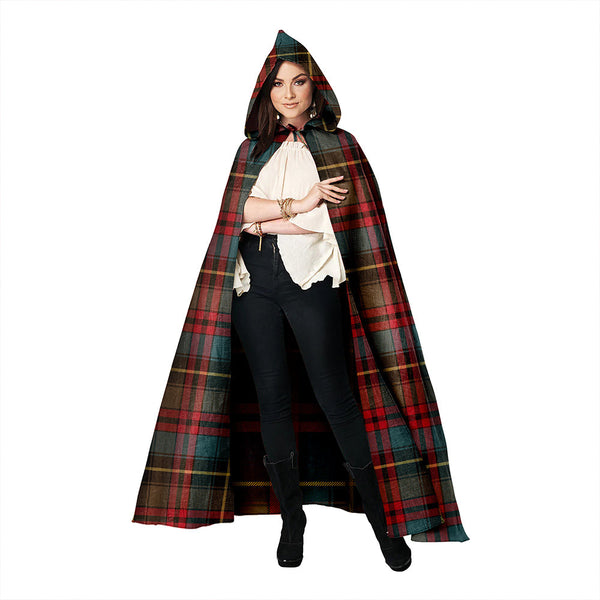 Deas Weathered Clan Badge Tartan Hooded Cloak