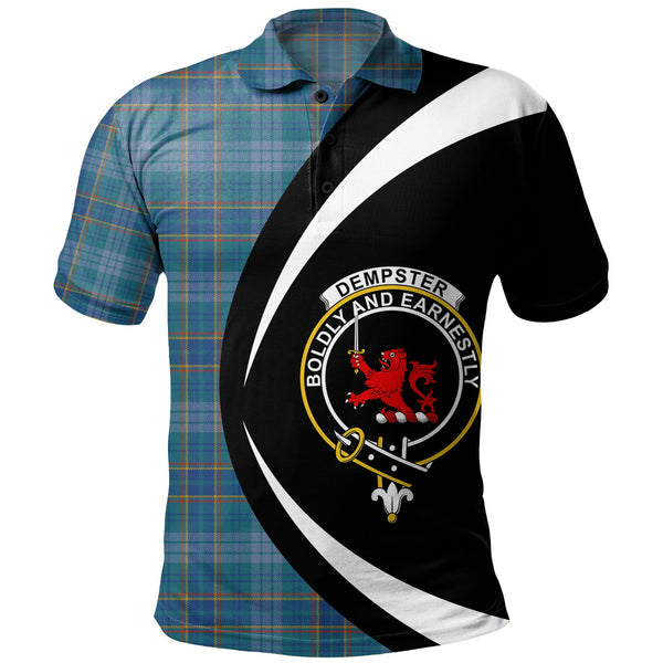 Dempster Ancient Clan Badge Tartan Polo Shirt Circle Style Personalized