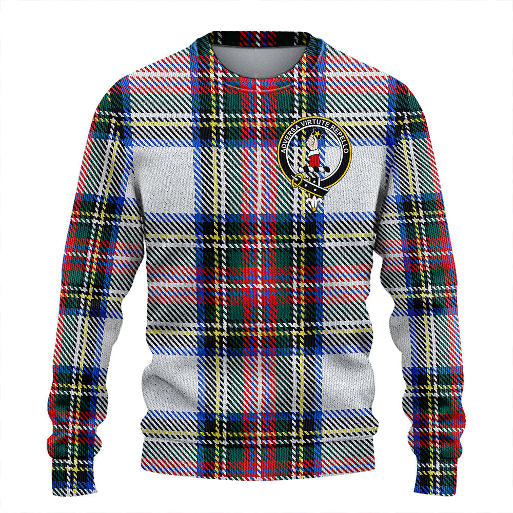 Dennistoun Clan Badge Tartan Knitted Sweater