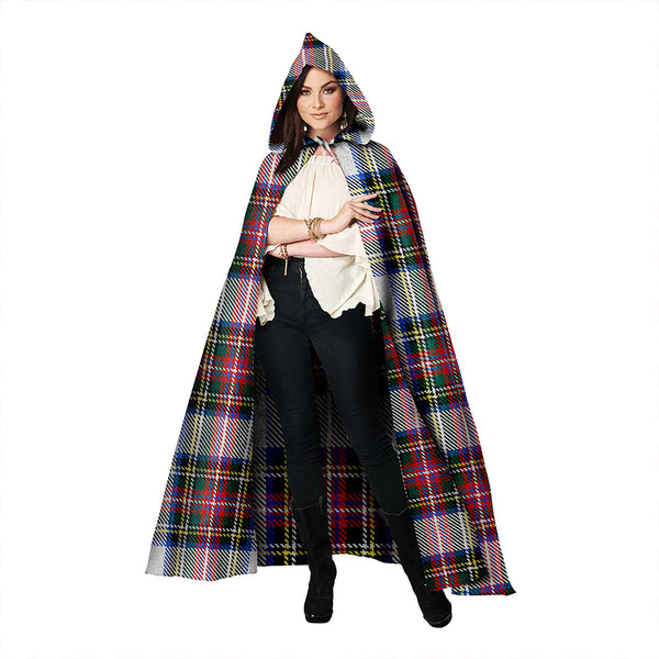 Dennistoun Clan Badge Tartan Hooded Cloak