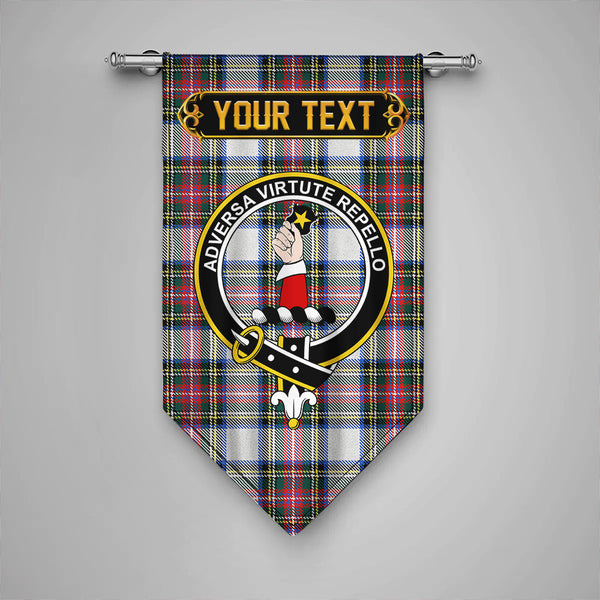 Dennistoun Clan Badge Tartan Gonfalon Personalize