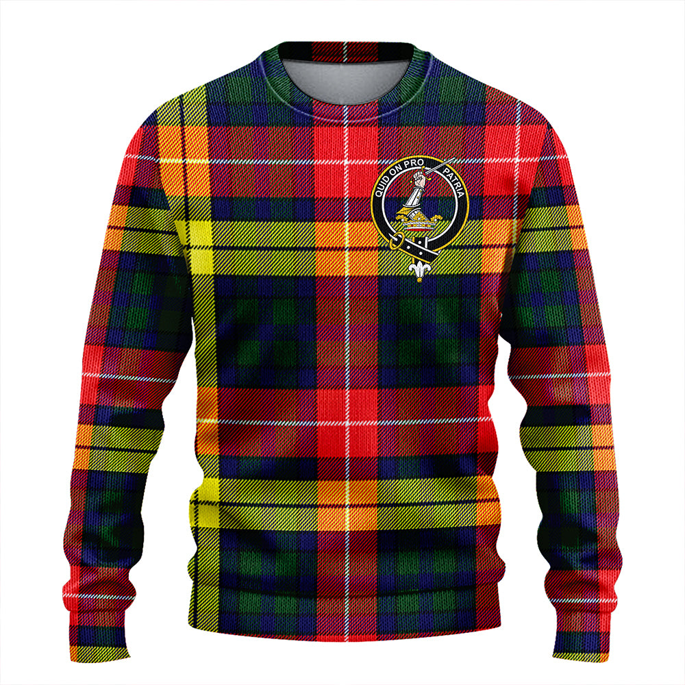 Dewar Clan Badge Tartan Knitted Sweater