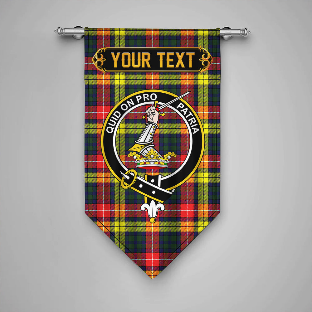 Dewar Clan Badge Tartan Gonfalon Personalize