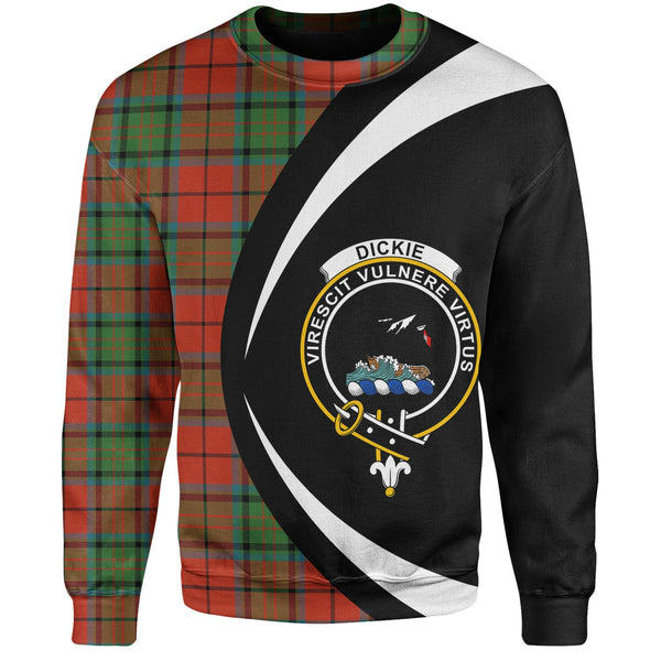 Dickie Ancient Clan Badge Tartan Sweatshirt Circle Style Personalized