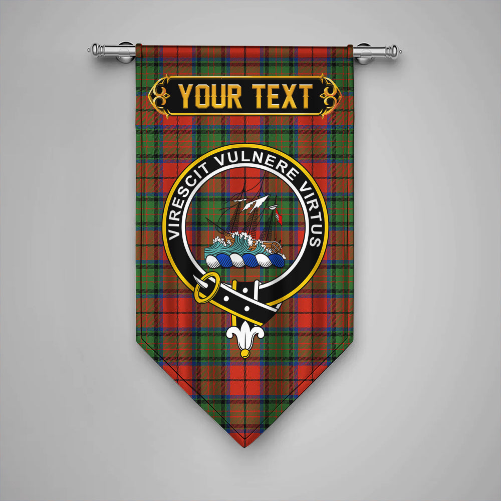 Dickie Modern Clan Badge Tartan Gonfalon Personalize