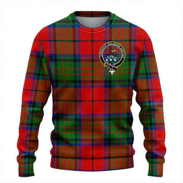 Dickie Modern Clan Badge Tartan Knitted Sweater