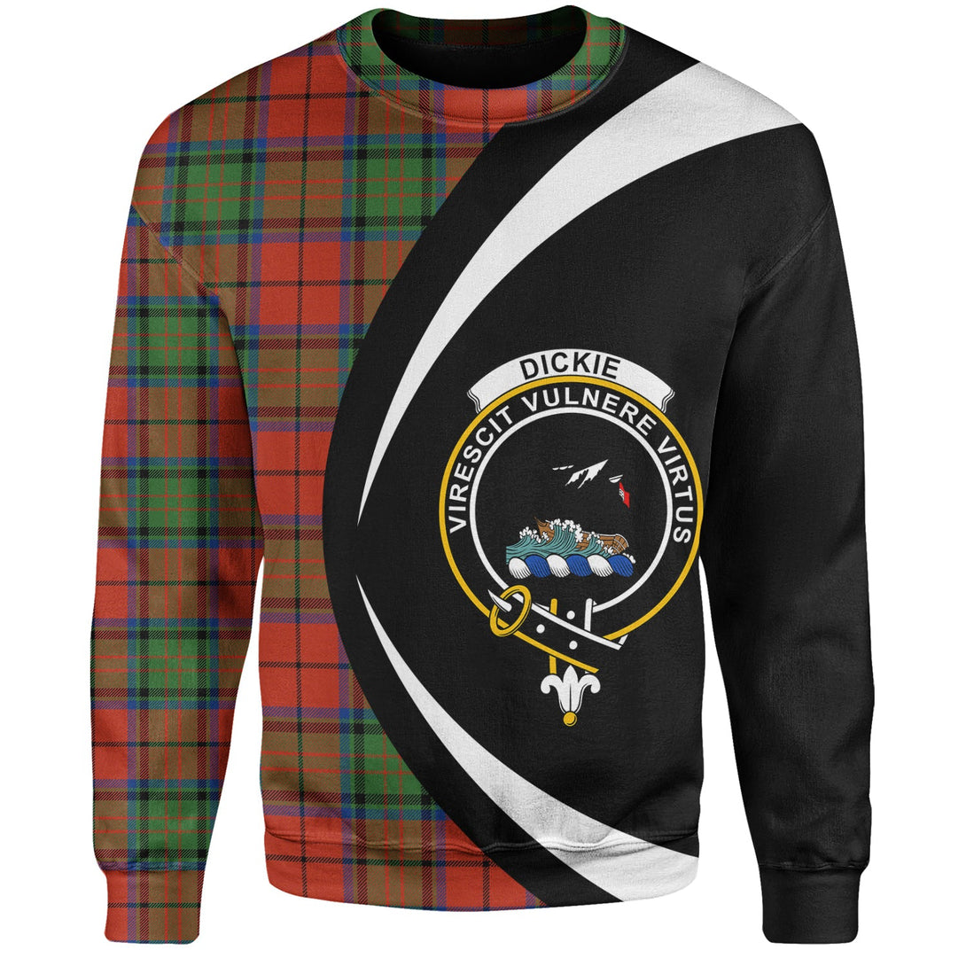 Dickie Modern Clan Badge Tartan Sweatshirt Circle Style Personalized