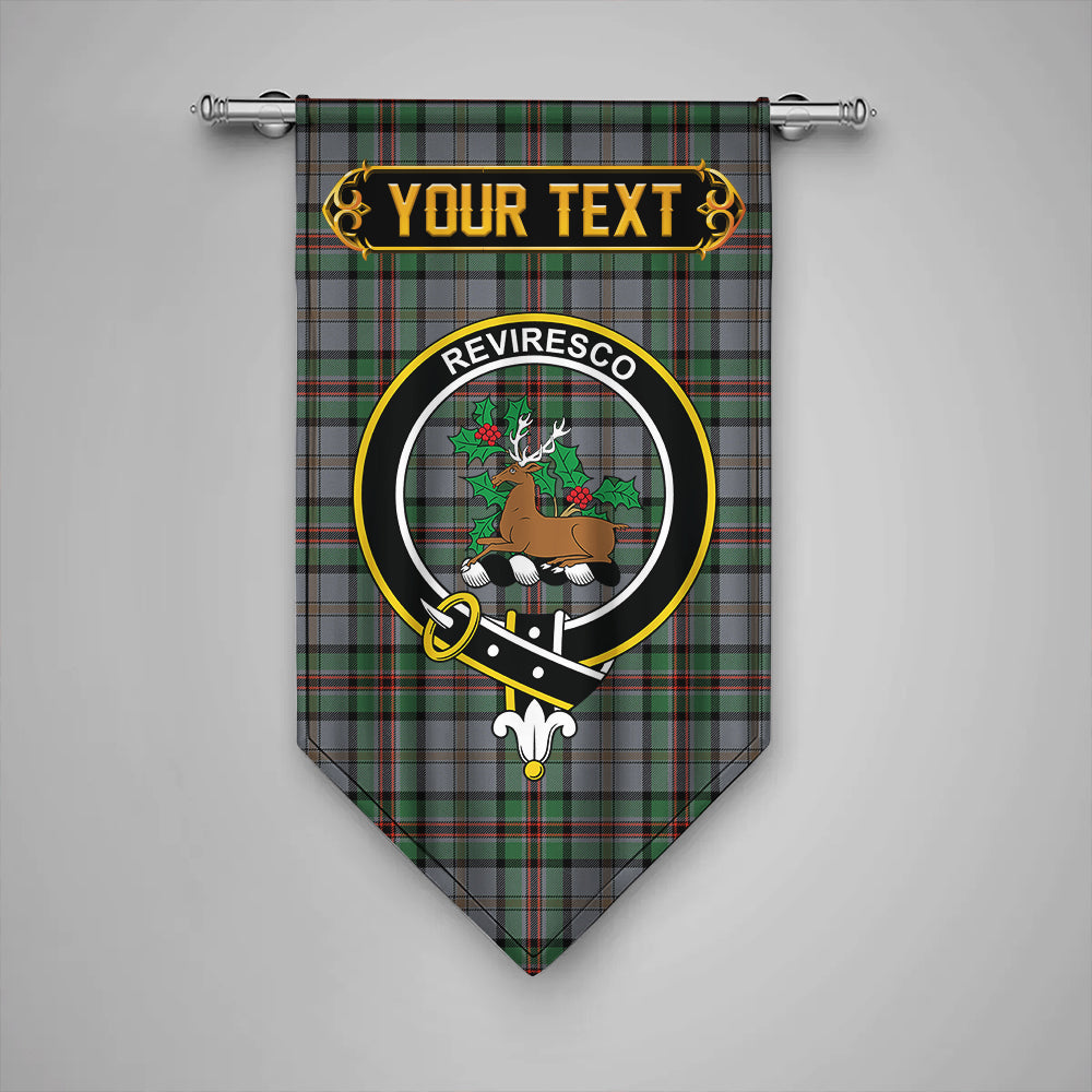 Dinwoodie Ancient Clan Badge Tartan Gonfalon Personalize