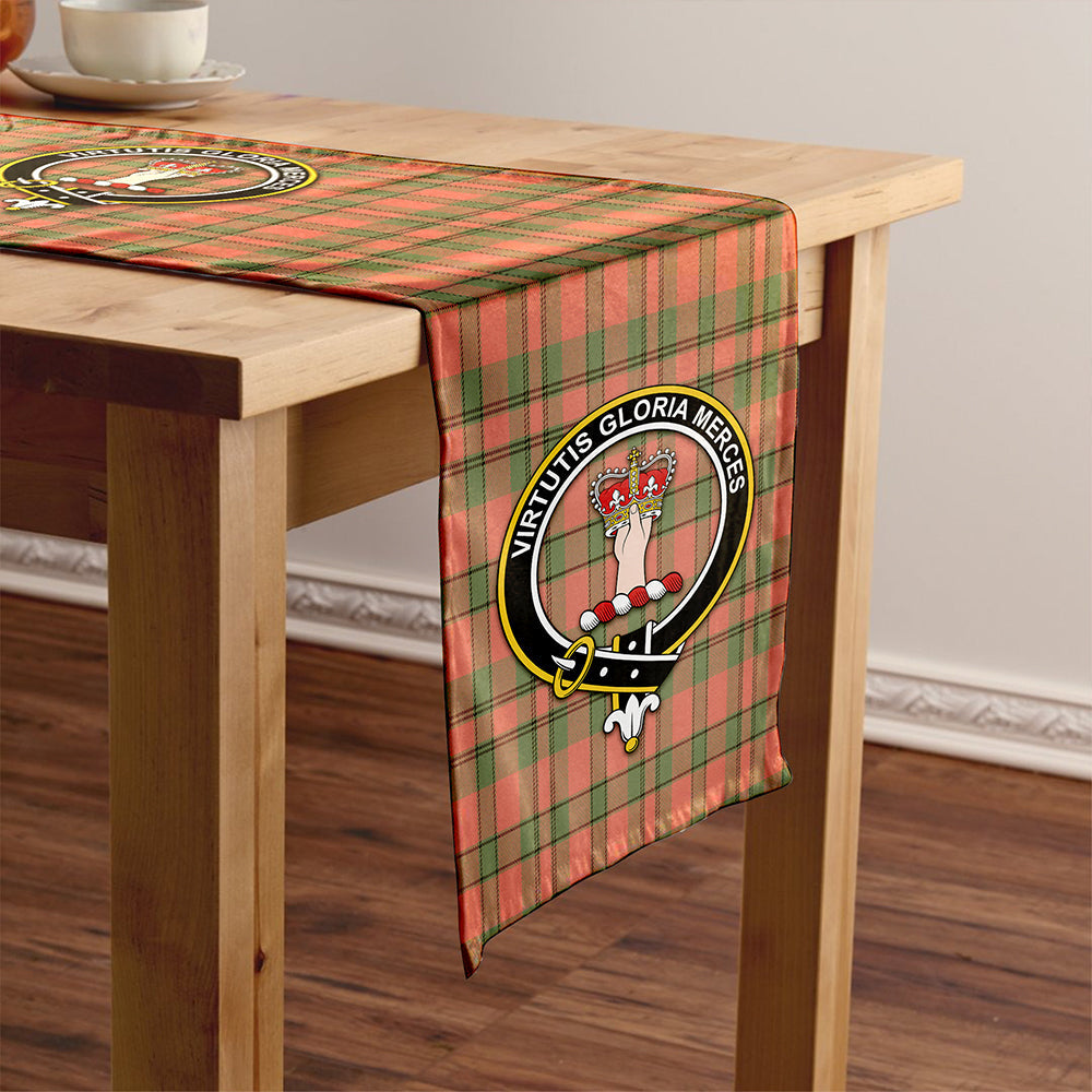 Donachie of Brockloch Hunting Weathered Clan Badge Tartan Table Runner