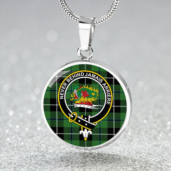 Douglas Ancient Clan Badge Tartan Classic Circle Necklace