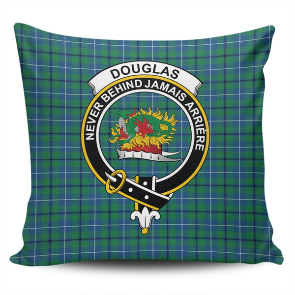 Douglas Ancient Tartan Classic Crest Pillow Cover