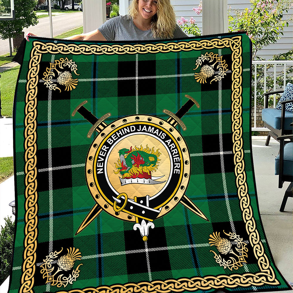 Douglas Ancient Clan Badge Tartan Premium Quilt Celtic Shield ...