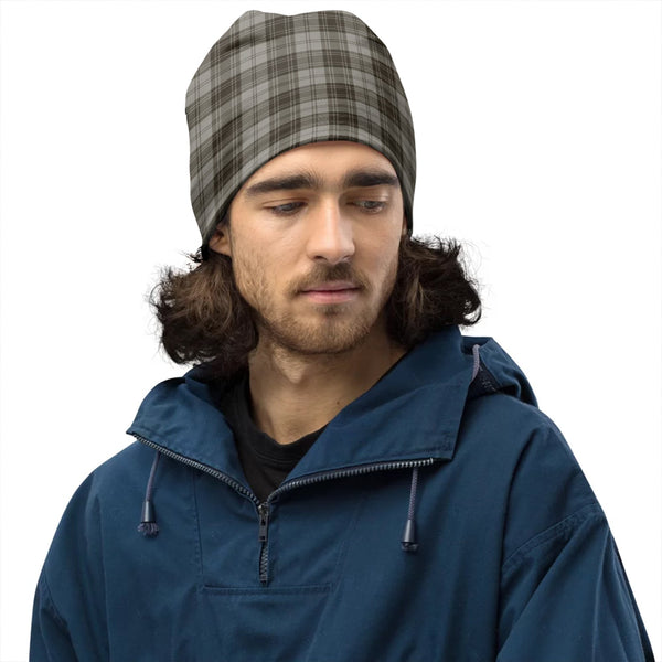 Douglas Grey Weathered Tartan Beanie