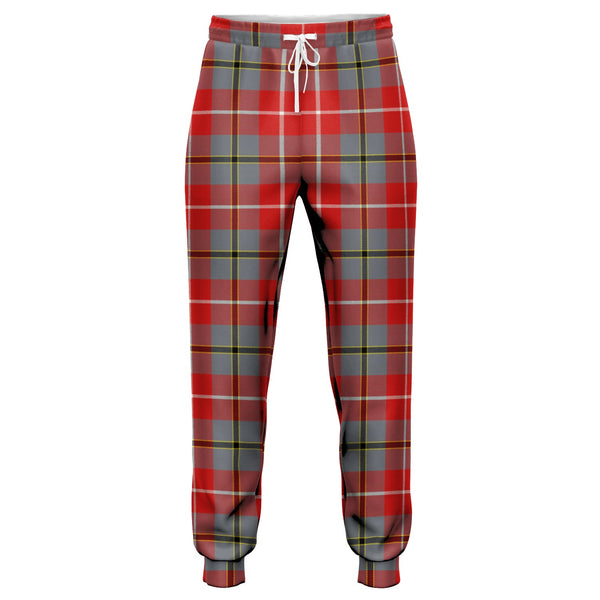 Douglas Red Modern Tartan Jogger Pants