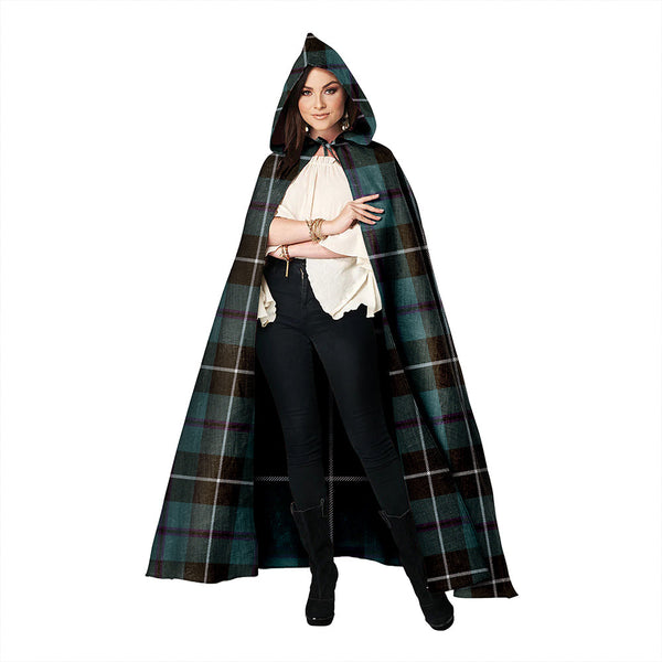 Douglas Weathered Clan Badge Tartan Hooded Cloak