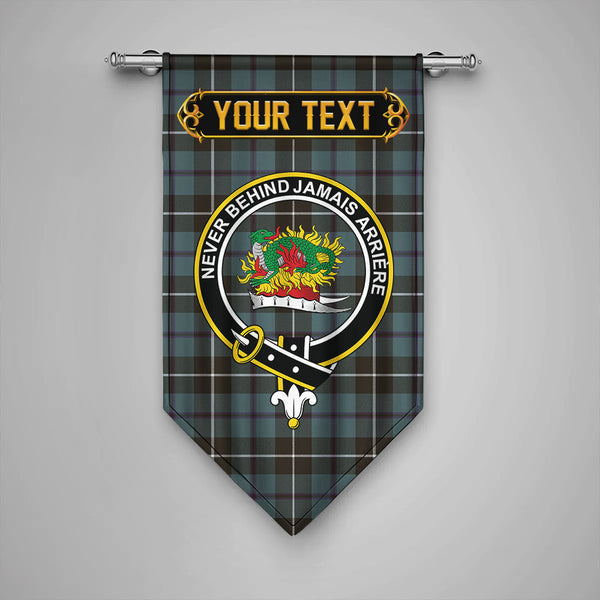 Douglas Weathered Clan Badge Tartan Gonfalon Personalize