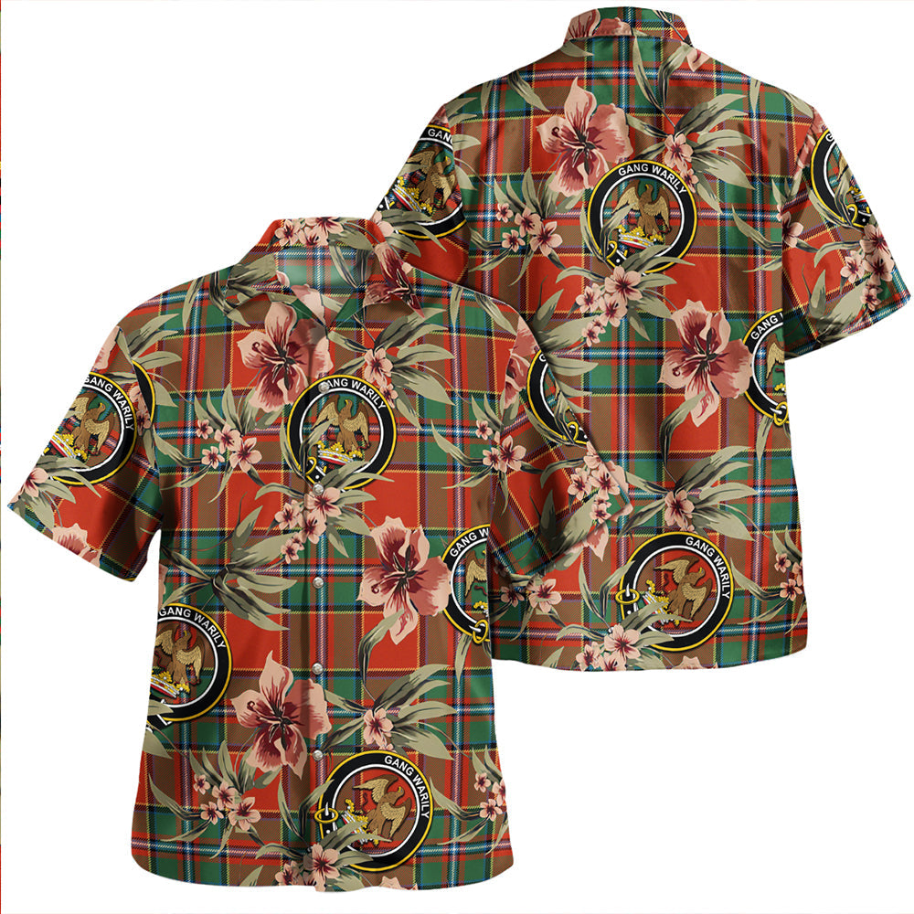 Drummond Ancient Clan Badge Tartan Aloha Hawaiian Shirt Tropical Old Style